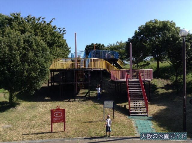 深北緑地「③とりで広場」子供向けアスレチック遊具