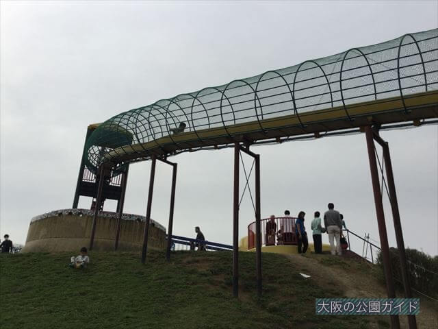 浜寺公園「南児童遊技場」特大滑り台とロング滑り台