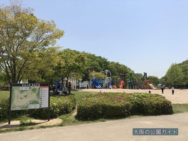 錦織公園「水辺の里」の遊具