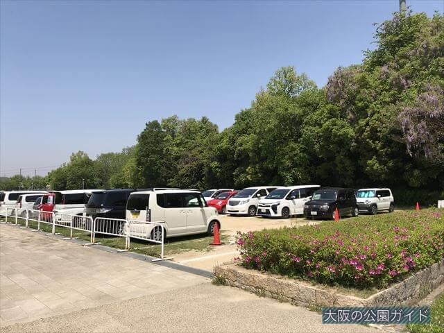 錦織公園の北臨時駐車場