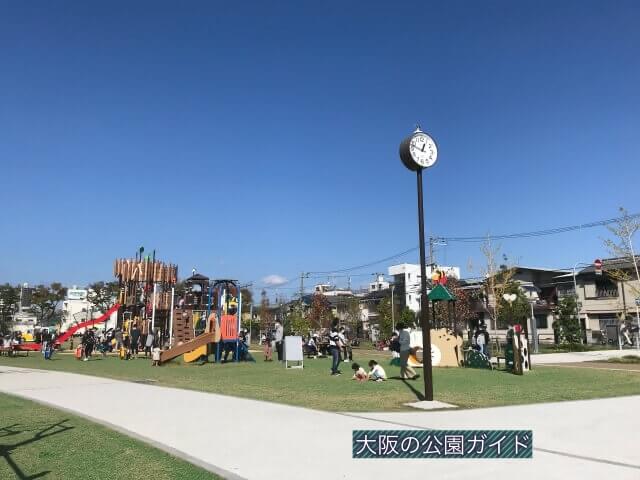 大枝公園「ちびっこ広場」と「遊びの広場」