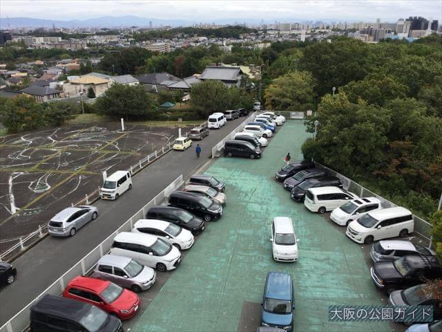 「千里中央公園」駐車場