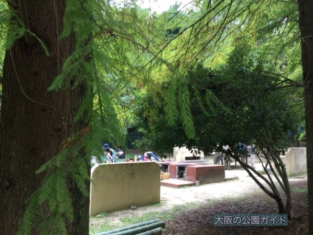 「千里中央公園」野外炊さんエリア